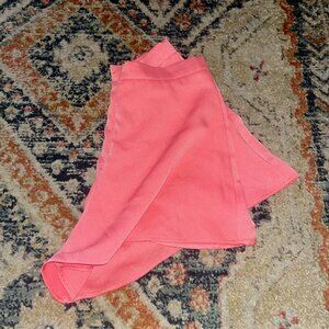 Pink High-Waisted Flowy Shorts